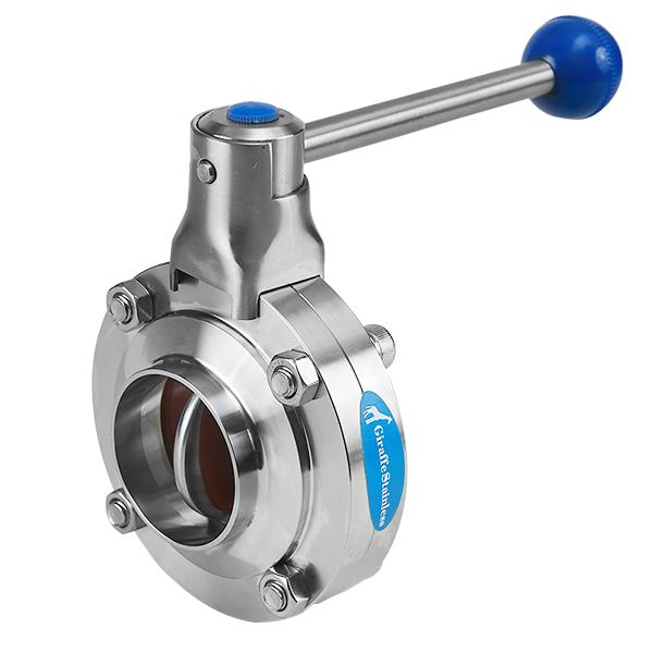 Manual Type Butterfly Valve with Pull handle Butt-Weld End