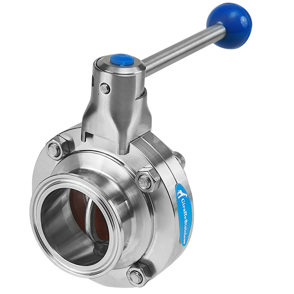 Manual Type Butterfly Valve with Pull handle Tri-Clamp End