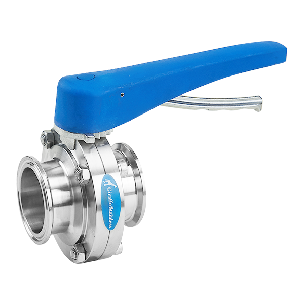 Manual Butterfly Valve Butt-Weld End With Plastic Multi-Position Lever Handle Type B