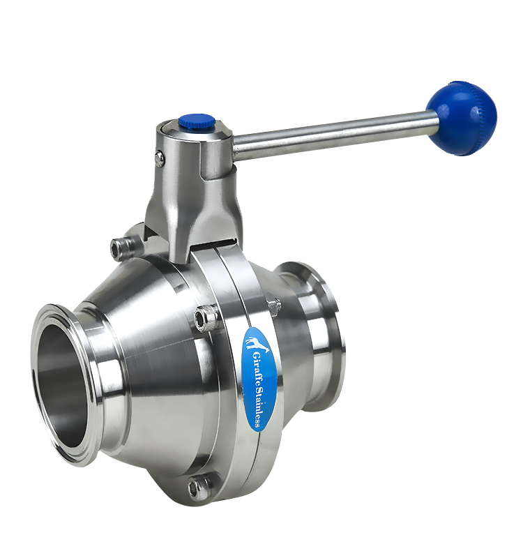 Manual Tri-clamp butterfly type ball valve DIN Series